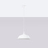 Pendant lamp FRIKA white + 1x LED Bulb E27 3000K Warm 7.5W 620lm