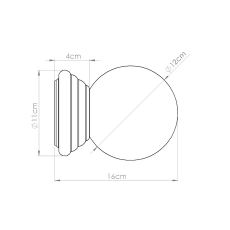 Wall lamp ZORI peach IP44