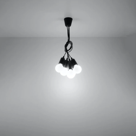 Pendant lamp DIEGO 5 black