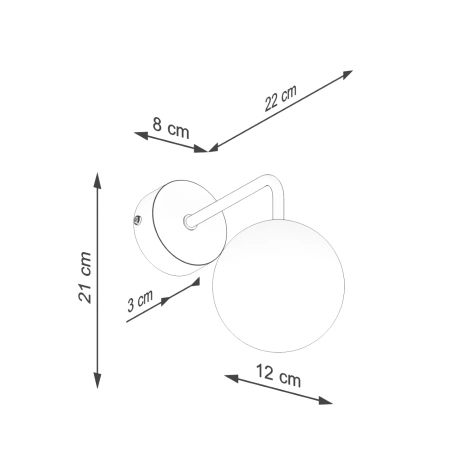 Wall lamp ASTRAL 1 white