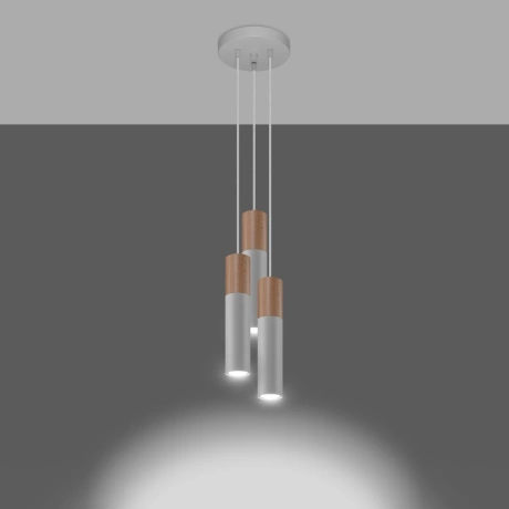 Pendant lamp PABLO 3P white