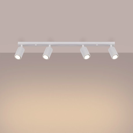 Ceiling lamp KARBON 4L white