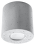 Ceiling lamp ORBIS concrete + 1x LED Bulb GU-10 3000K Warm 7W 620lm