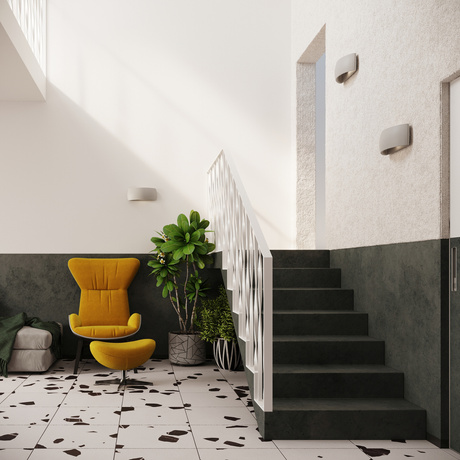 Wall ceramic lamp PONTIUS gray + 1x LED Bulb G9 3000K Warm 4.5W 510lm