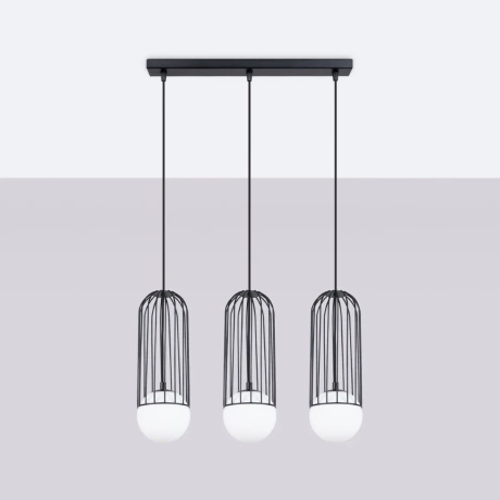 Pendant lamp BRINA 3L black