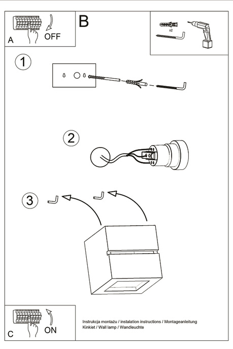 Wall ceramic lamp LEO LINE white + 1x LED Bulb E27 4000K Cool White 7.5W 650lm
