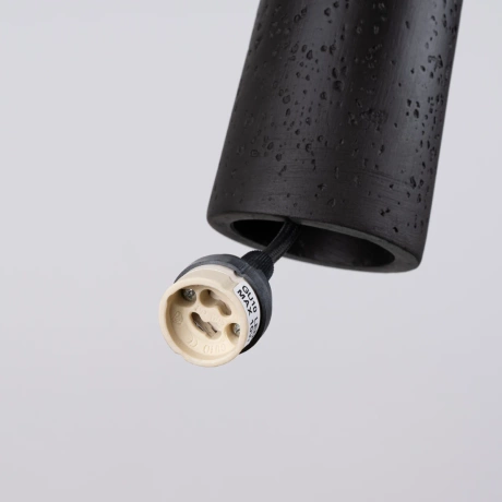 Pendant lamp ELECTRA black concrete