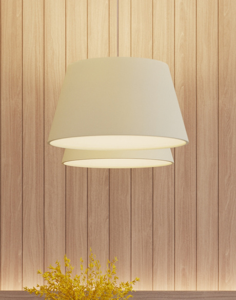 Chandelier CONO 45 white + 3x LED Bulb E27 3000K Warm White 7.5W 620lm