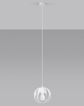 Ceiling lamp TULOS 1 white + 1x LED Bulb E27 3000K Warm 7.5W 620lm