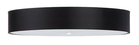 Ceiling lamp SKALA 80 black + 6x LED bulb E27 4000K Cool White 7.5W 650lm