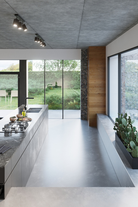 Ceiling lamp MERIDA 6L black + 6x LED Bulb GU-10 3000K Warm 7W 620lm