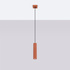 Pendant lamp KARBON 1 red ochre
