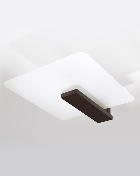 Ceiling lamp LAPPO in wenge + 2x LED Bulb E27 4000K Cold 7.5W 650lm