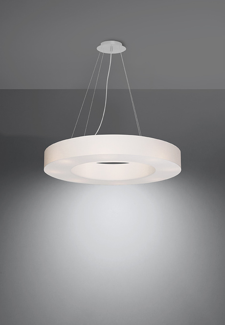 Chandelier SATURNO SLIM 70 white + 6x LED Bulb E27 4000K Cool 7.5W 650lm