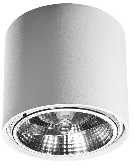 Ceiling lamp TIUBE white + 1x LED Bulb GU10 AR111 4000K COOL 10W 850lm