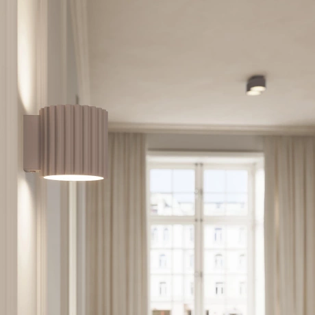 Ceiling lamp AURA 1 taupe Gx53