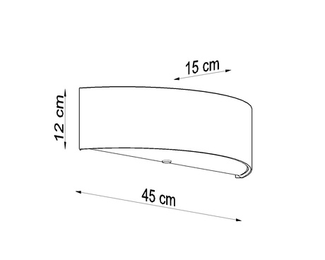 Wall lamp SKALA white + 2x LED Bulb E27 4000K Cool White 7.5W 650lm