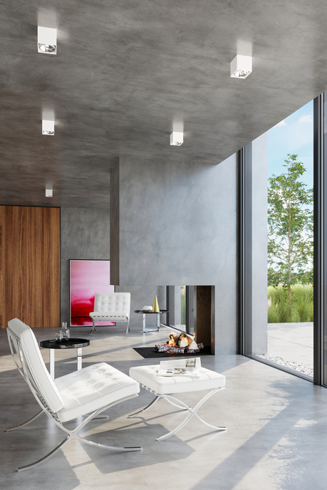 Ceiling lamp BLAKE White + 1x LED Bulb GU10 AR111 4000K COOL 10W 850lm.