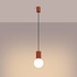 Pendant lamp HALO 1 red ochra