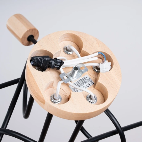 Chandelier EMBER 5 schwarz