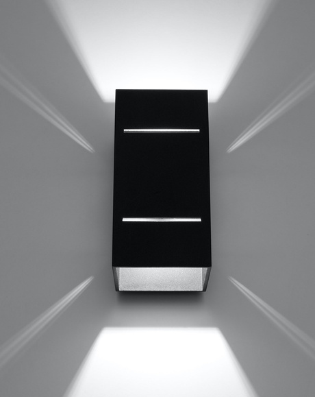 Wall lamp BLOCCO black + 1x LED bulb G9 4000K Cool White 4.5W 530lm