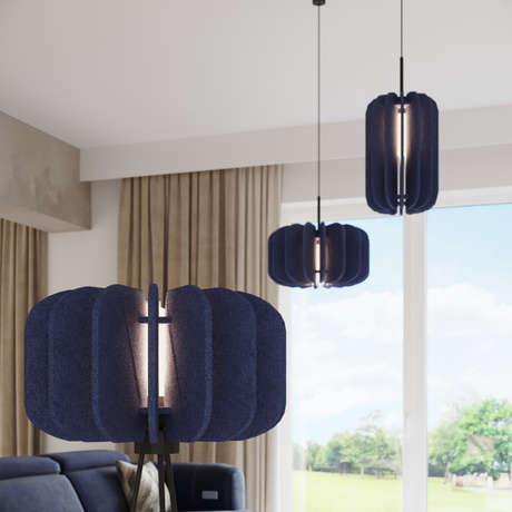 Floor lamp MULA 45 navy