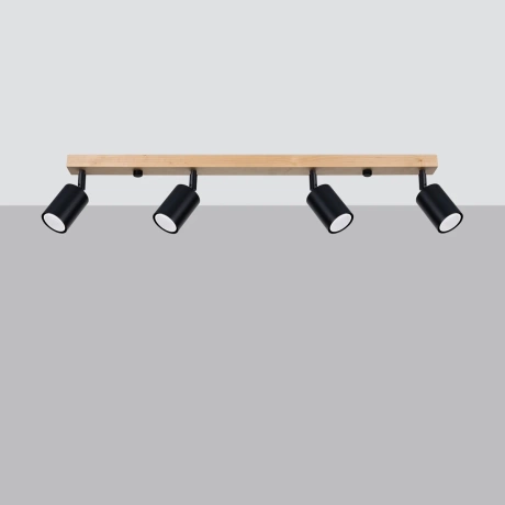 Ceiling lamp VERDO 4 black