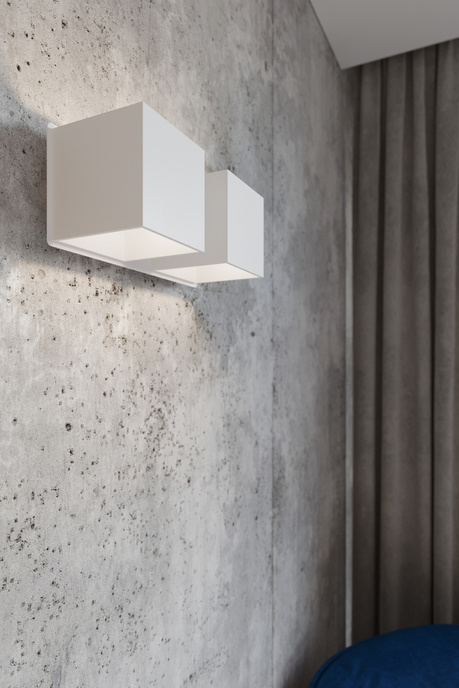 Wall lamp QUAD 2 white + 2x LED Bulb G9 3000K Warm 4.5W 510lm