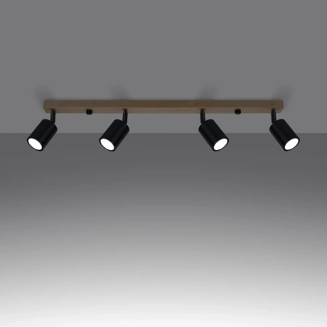 Ceiling lamp VERDO 4 black