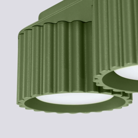 Ceiling lamp AURA 2 olive green Gx53