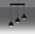 Hanging lamp SAVAR 3 black + 3x LED Bulb E27 3000K Warm 7.5W 620lm