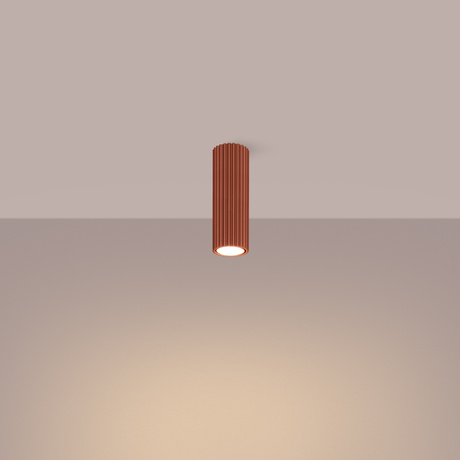 Ceiling lamp KARBON 20 red ochre