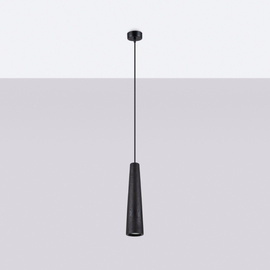 Pendant lamp ELECTRA black concrete