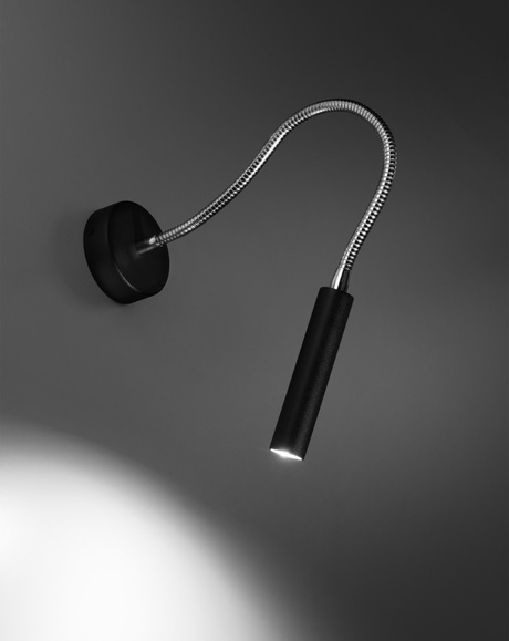 Wall lamp AXIL black + 1x LED Bulb G9 3000K Warm 4.5W 510lm