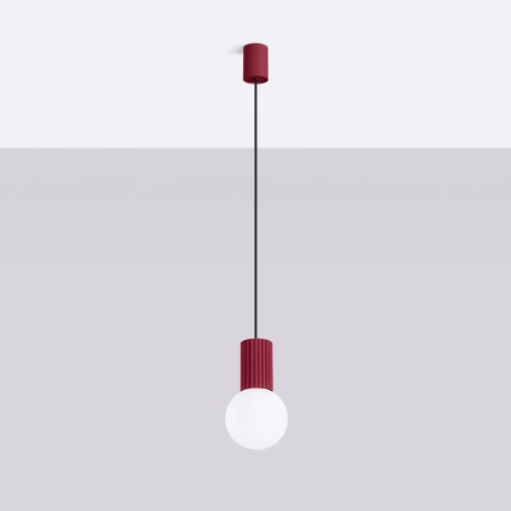 Pendant lamp HALO 1 burgundy