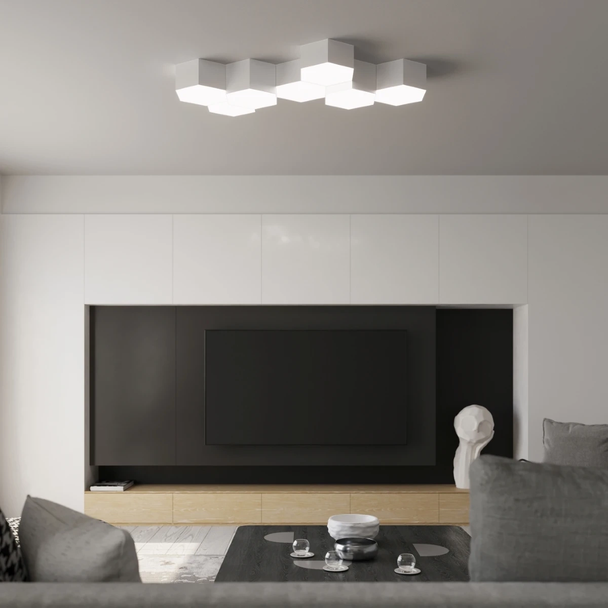 Ceiling lamp SUNDE 15 white