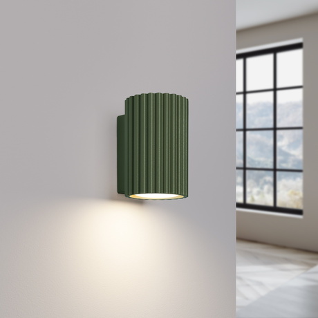 Wall lamp KARBON 10 olive green