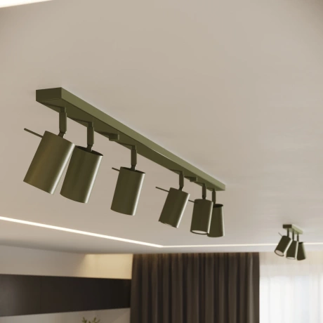 Wall lamp RING olive green