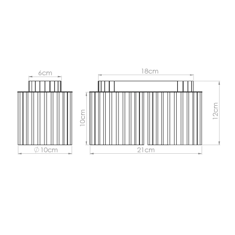 Ceiling lamp AURA 2 burgundy GU10