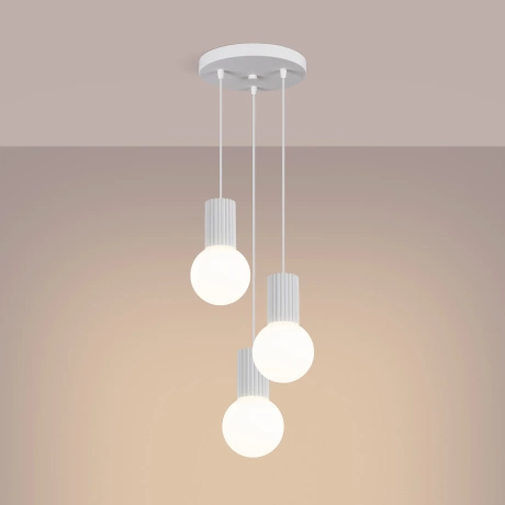Pendant lamp HALO 3P white