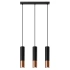 Pendant lamp LOOPEZ 3L black/copper