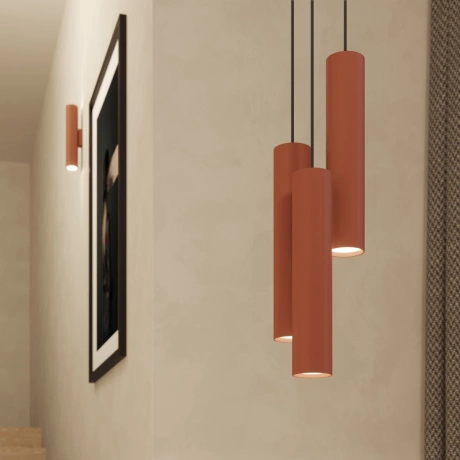 Wall lamp LAGOS 2 red ochre