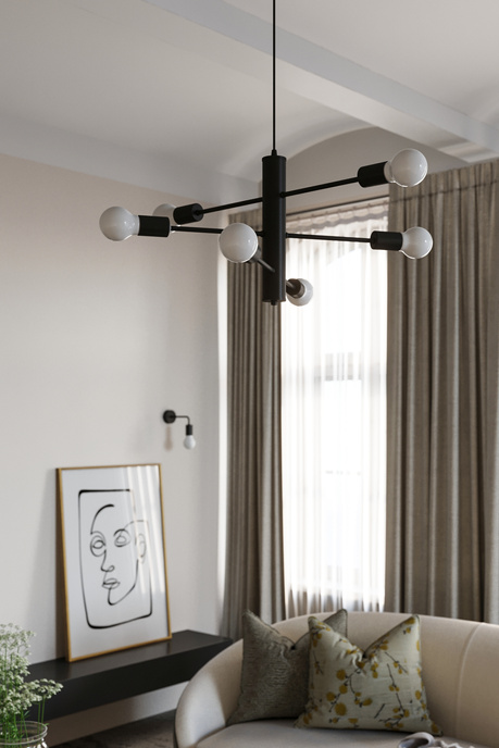 Wall lamp DUOMO + 1x LED bulb E27 4000K Cool White 7.5W 650lm