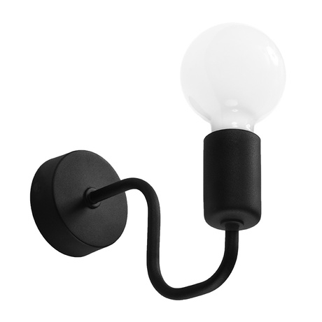 Wall lamp VECTOR black 1x LED Bulb E27 3000K Warm 7.5W 620lm