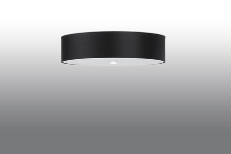 Ceiling lamp SKALA 50 black + 5x LED Bulb E27 4000K Cool White 7.5W 650lm