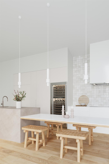 Pendant lamp SHIZAR white