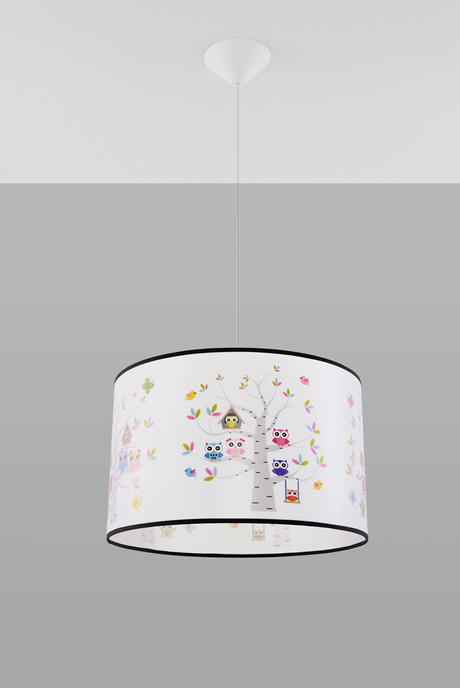 Hanging lamp OWLS 40 + 1x LED Bulb E27 4000K Cool 7.5W 650lm