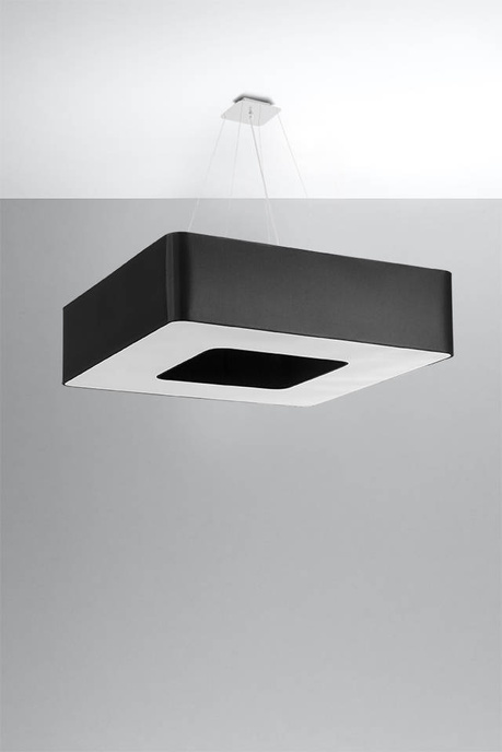 Chandelier URANO 80 black + 8x LED Bulb E27 3000K Warm 7.5W 620lm