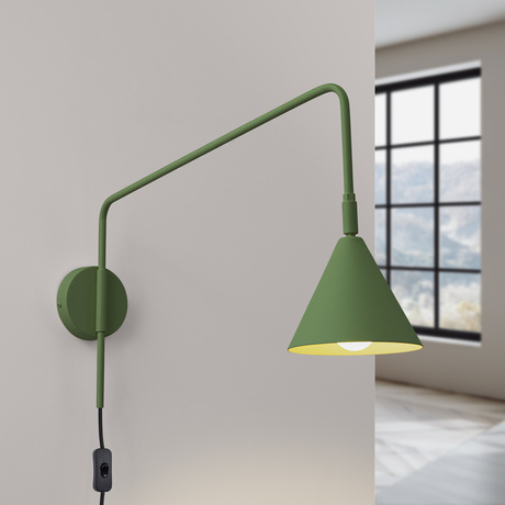 Wall lamp NOX olive green