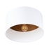 Ceiling lamp TELESTO white/dark brown + 1x LED Bulb E27 3000K Warm White 7.5W 620lm